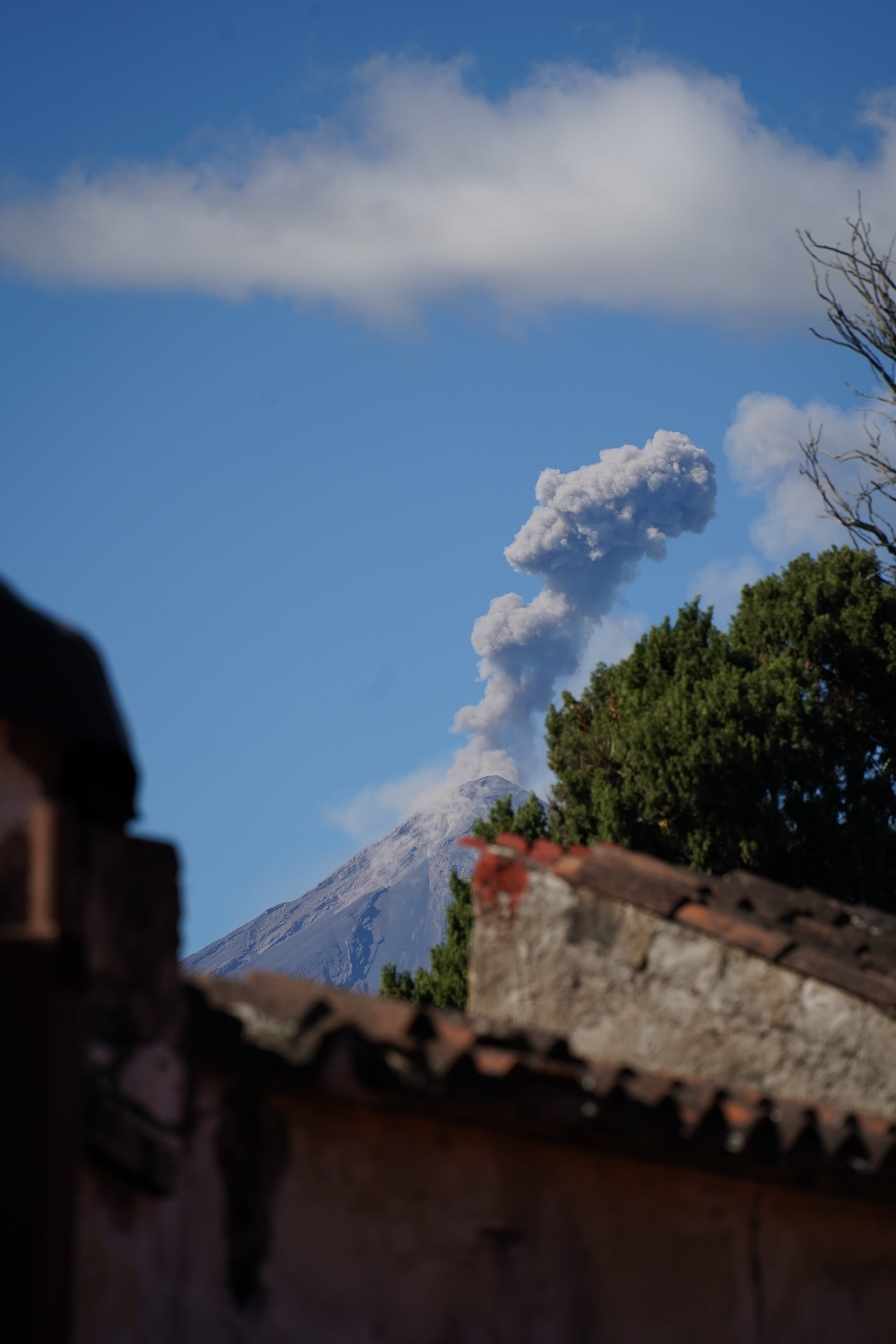 Volcán de Fuego seen from town